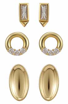 Vince Camuto Set of 3 Assorted Stud Earrings