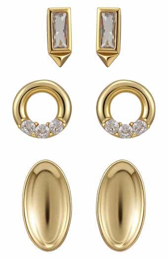 Vince Camuto Set of 3 Assorted Stud Earrings