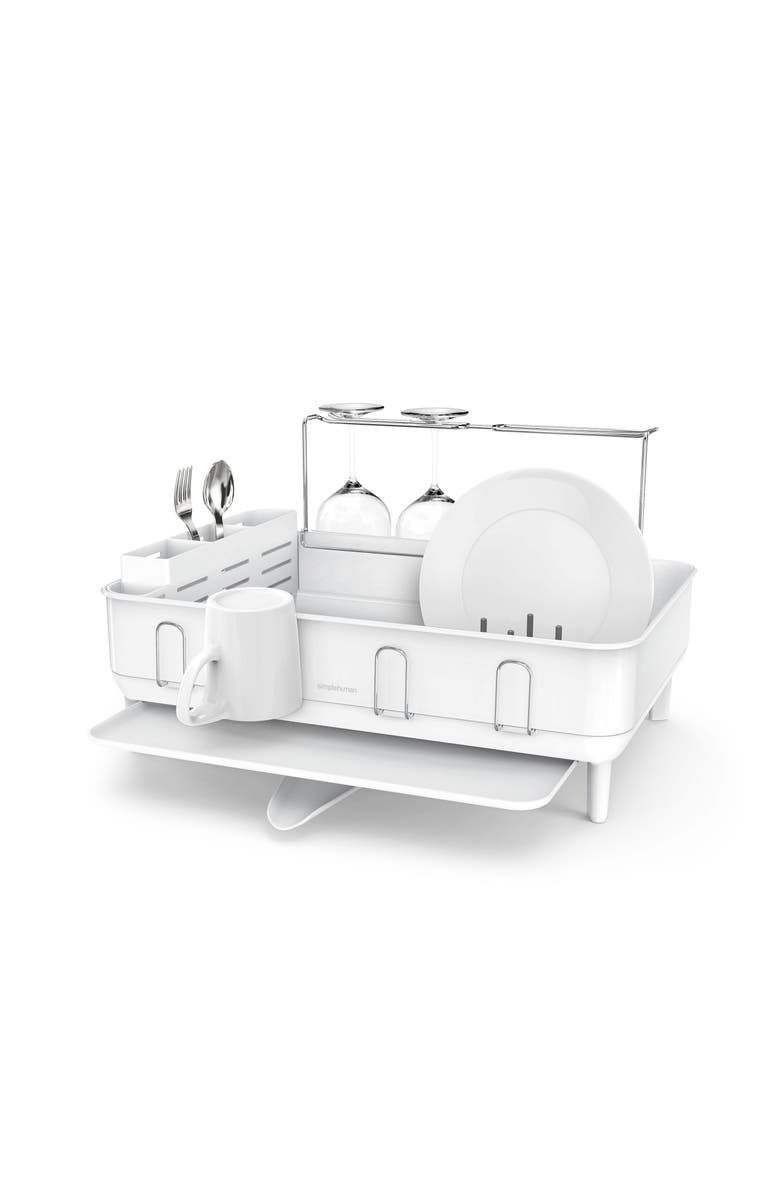 simplehuman steel frame dishrack, Main, color,