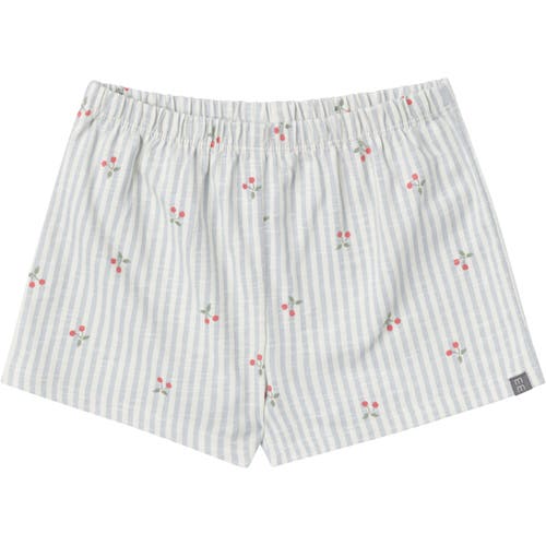 Modern Moments™ By Gerber Ruffle Top And Shorts Set In Light Blue Cherry Stripes