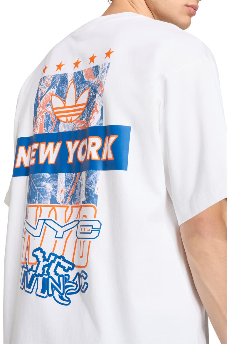 New York City Cotton Graphic T-Shirt, Alternate, color, WHITE/ COLLEGIATE ROYAL