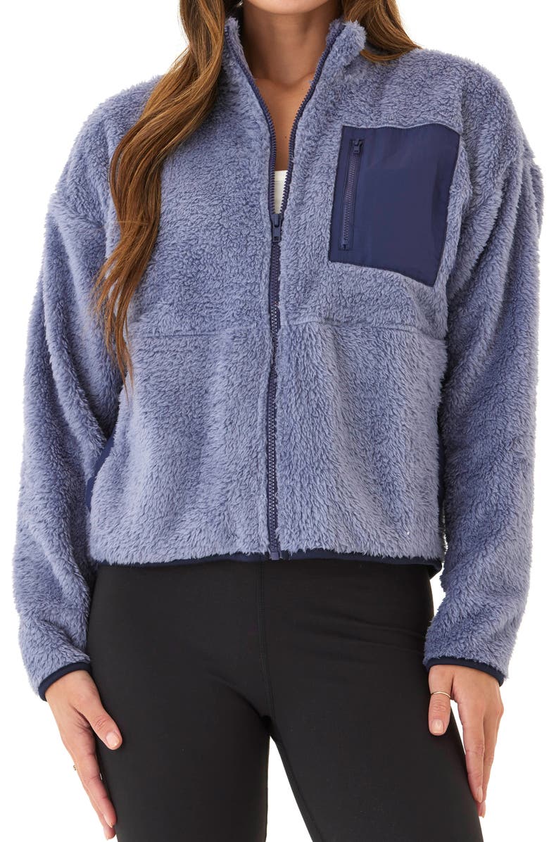 Threads 4 Thought Millee High Pile Fleece Zip-Up Jacket, Main, color, 