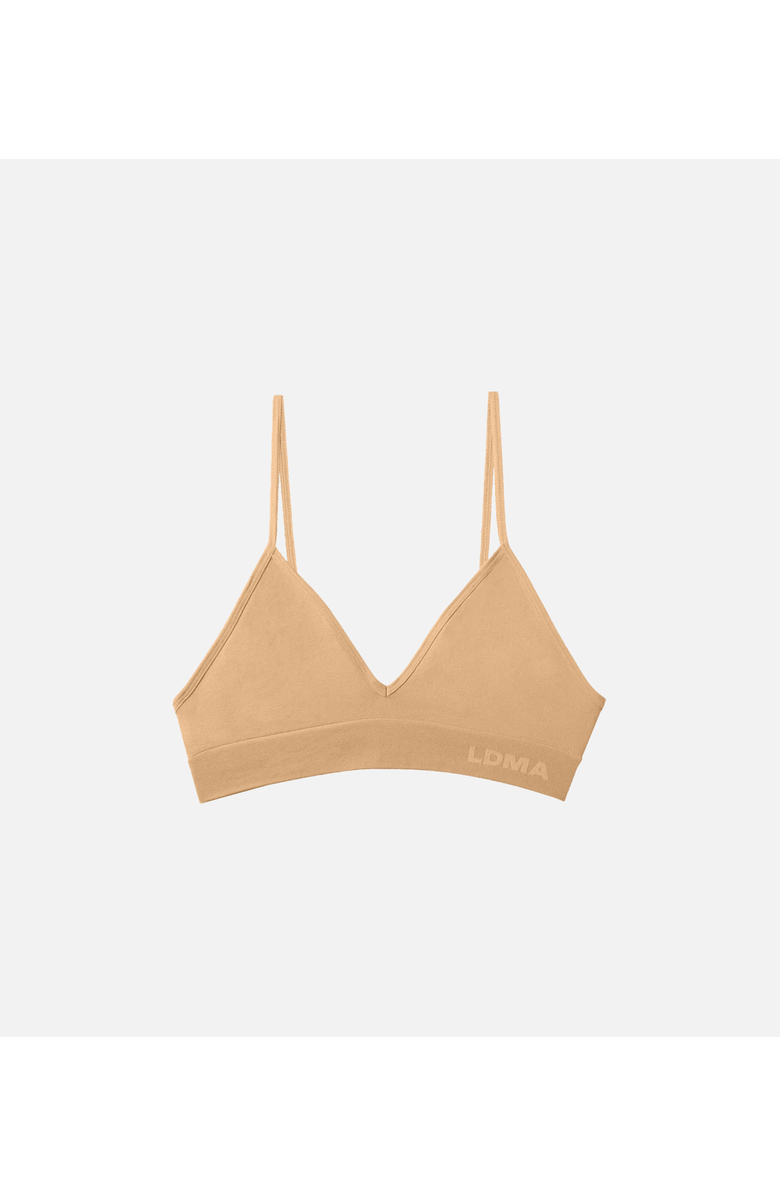 LDMA Low Show V Bralette, Alternate, color, Dusty Nude