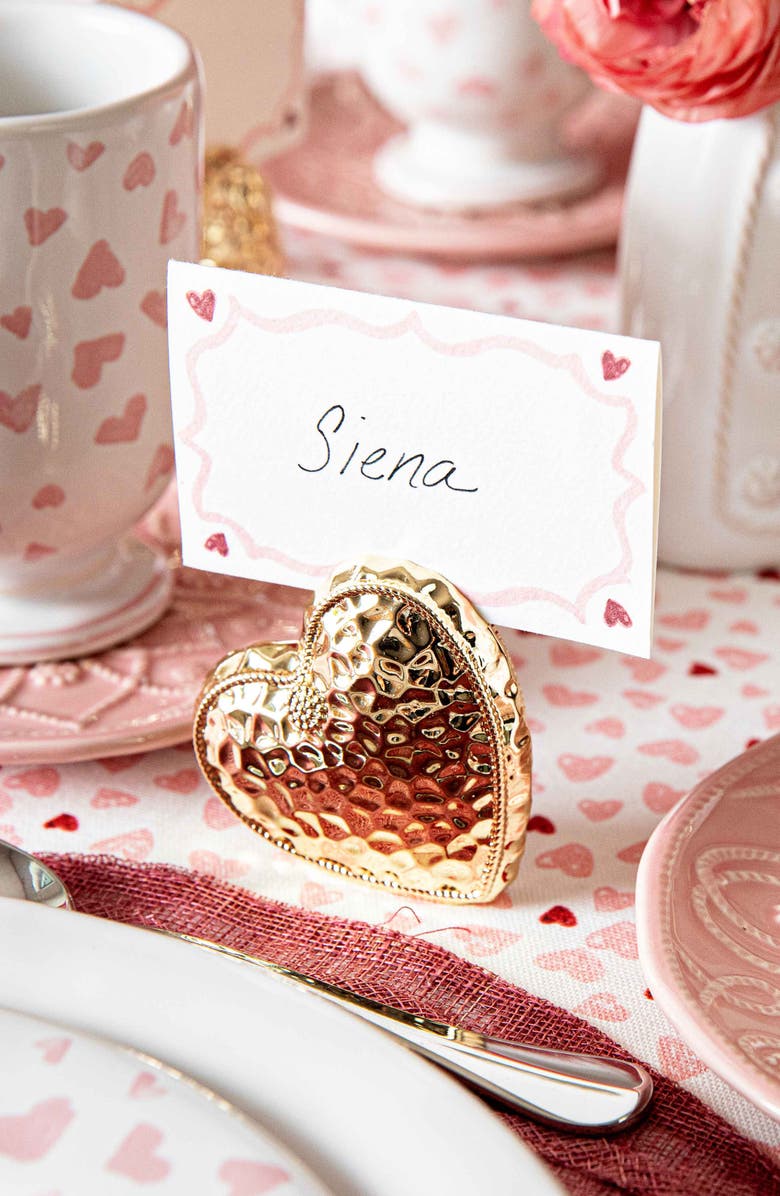 Juliska Berry & Thread Set of 4 Place Card Holders, Alternate, color, Gold