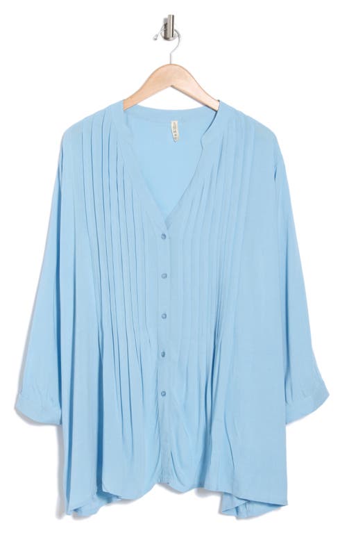 Boho Me Pintuck Long Sleeve Button-up Shirt