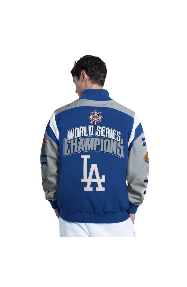 G-III SPORTS BY CARL BANKS Men's G-III Sports by Carl Banks  Royal Los Angeles Dodgers Strong Safety Commemorative Full-Snap Varsity Jacket, Alternate, color, Royal