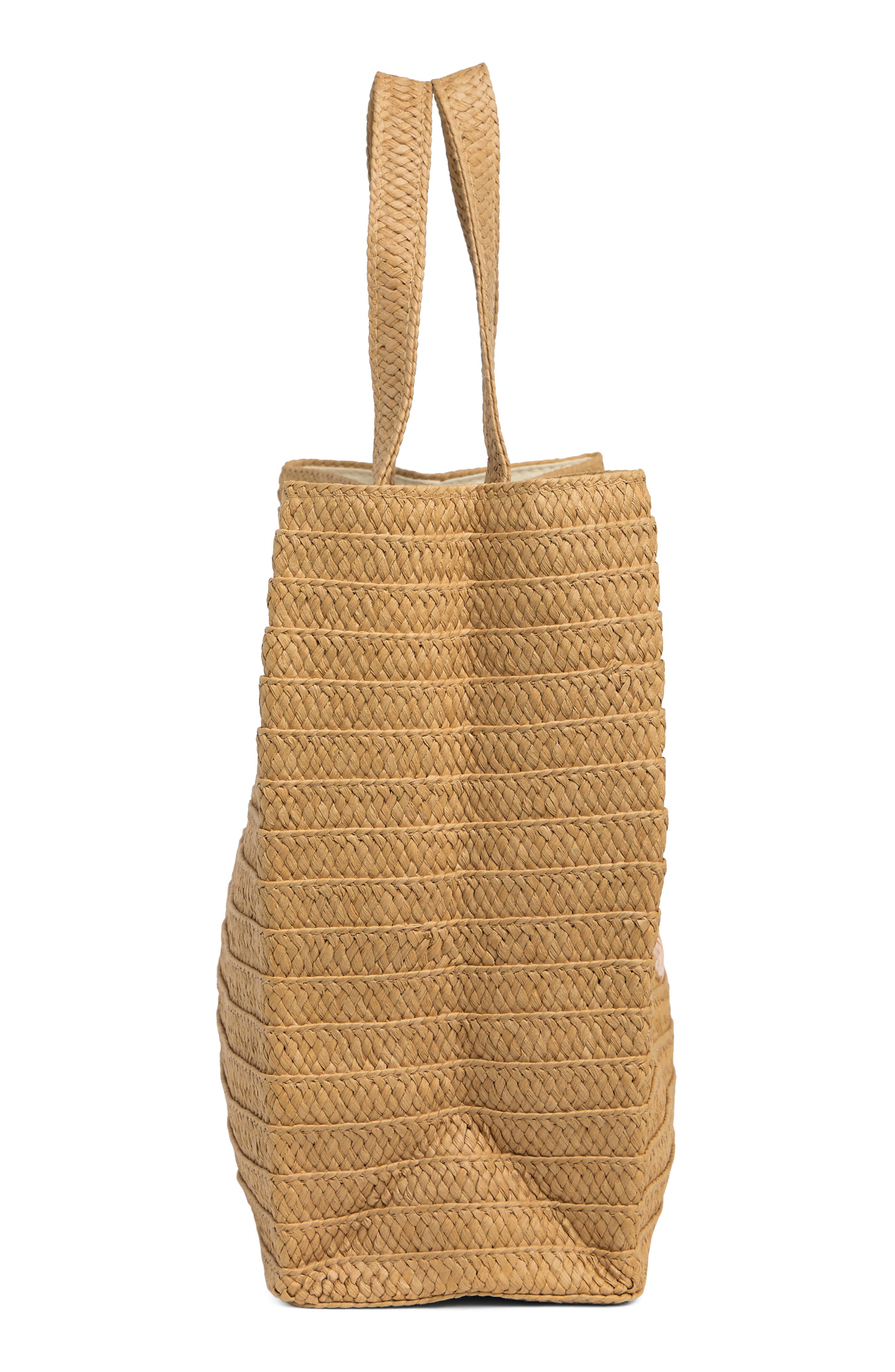 BTB Los Angeles Hola Beaches Straw Tote, Alternate, color, 