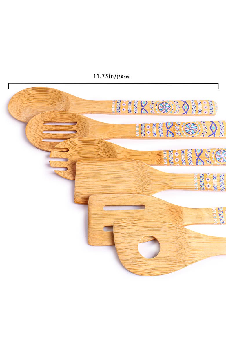 BergHOFF 10-Piece Bamboo Utensil & Trivet Set, Alternate, color, Beige