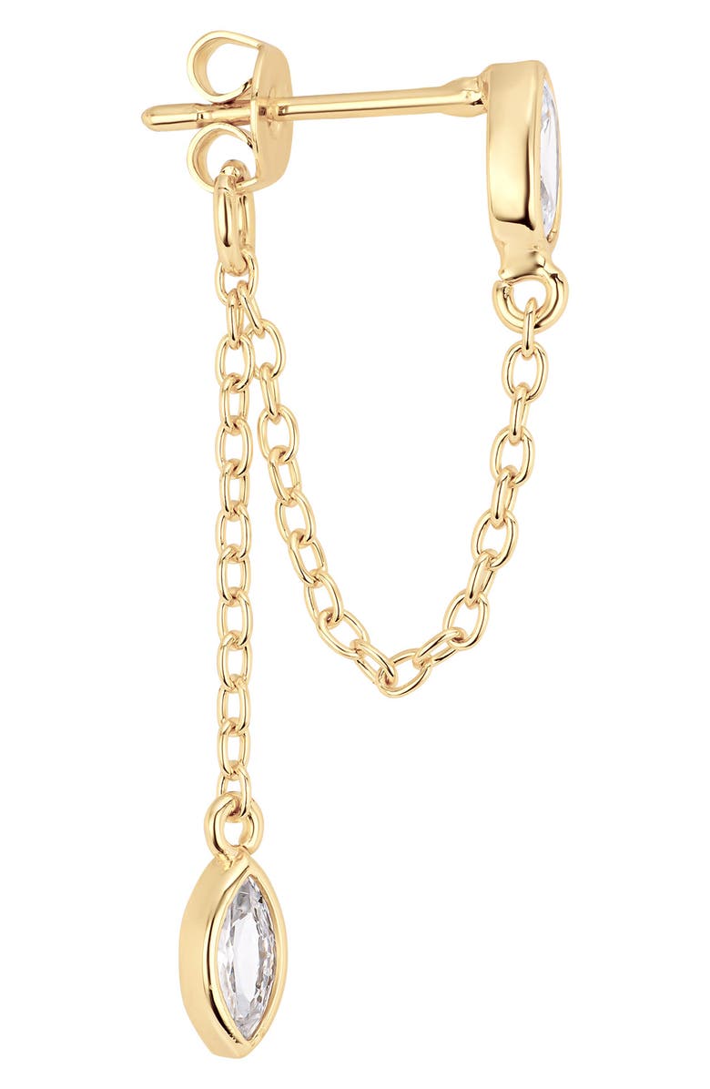 ATHRA LUXE The Oval and Marquise Muse Chain Drop Earrings, Alternate, color, 