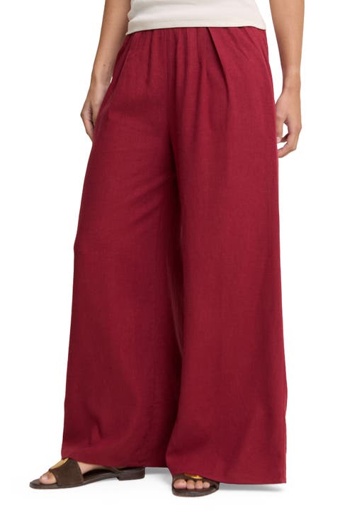 Jerrow Linen Blend Wide Leg Pants