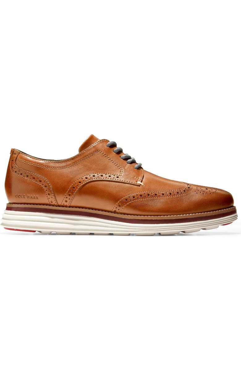 Cole Haan Original Grand Energy Meridian Short Wingtip Derby, Alternate, color, British Tan Full Grain