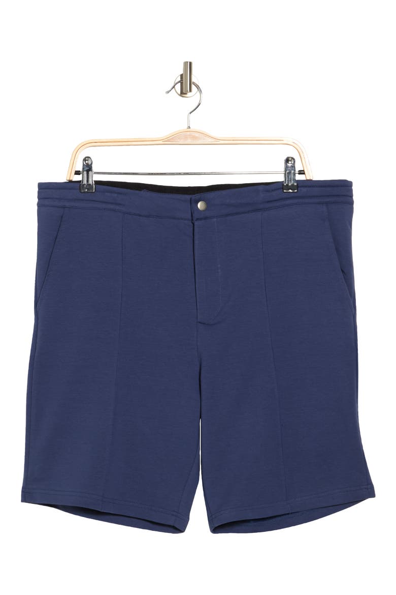 Loop Back Knit Shorts, Alternate, color, NAVY