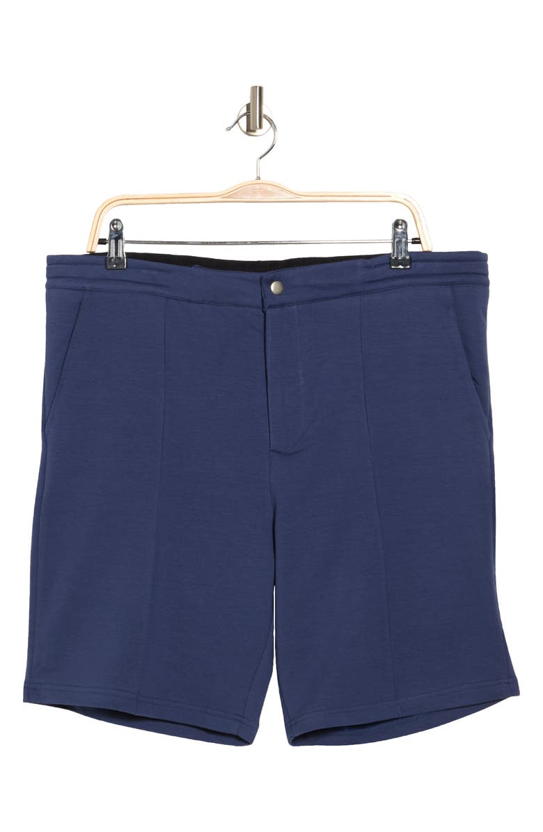 Stone Rose Loop Back Knit Shorts, Alternate, color, Navy