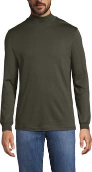 Lands' End Cotton Supima Mock Turtleneck