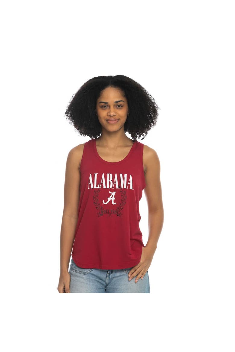 Women's ZooZatz Crimson Alabama Crimson Tide Everyday Tri-Blend Tank Top, Main, color, Crimson