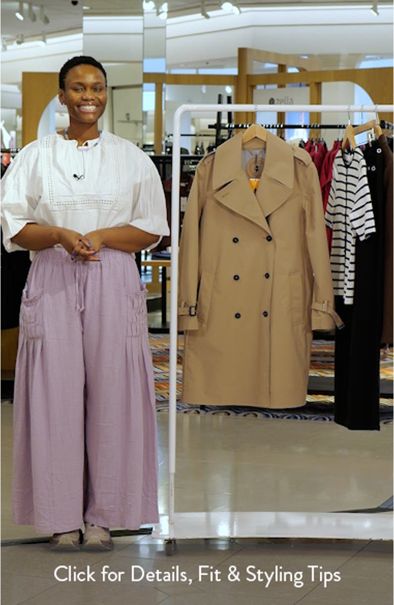 Talya Water Repellent Trench Coat, sales video thumbnail