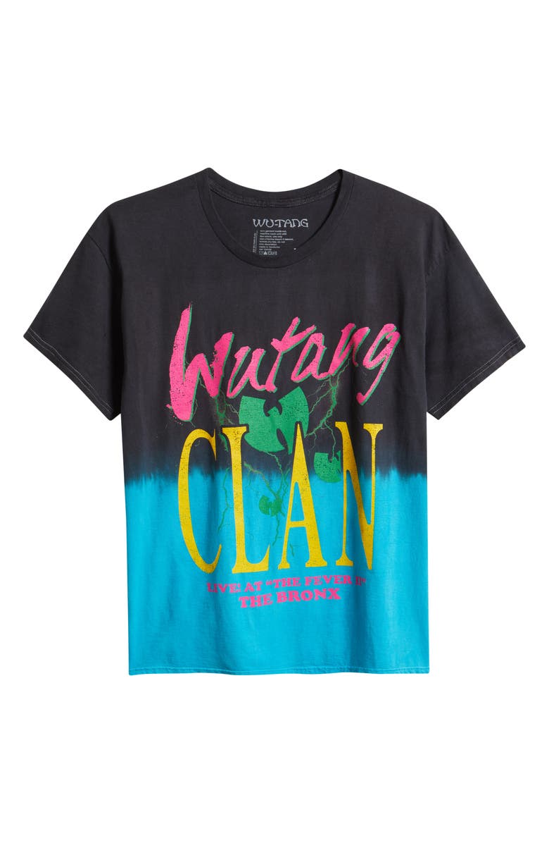 Merch Traffic Wu-Tang Clan Live at the Bronx Graphic T-Shirt, Alternate, color, Forest Green/ Aqua Pigment Dye