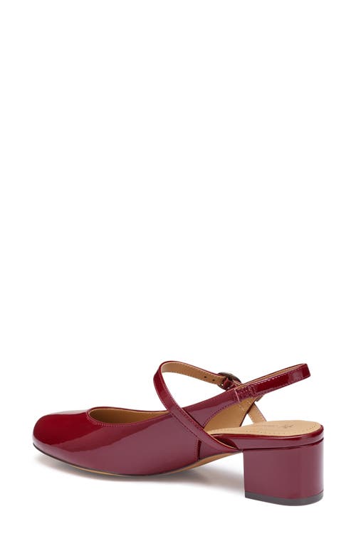 Johnston & Murphy Sienna Mary Jane Slingback Pump In Red