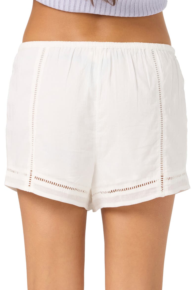 Tomi Cotton Shorts, Alternate, color, WHITE