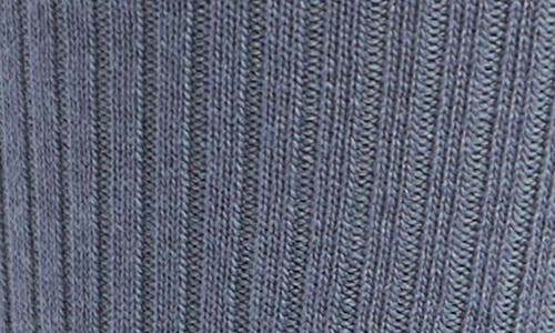 Nordstrom Casual Rib Crew Socks In Purple