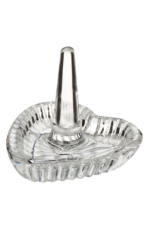 Giftology Heart Lead Crystal Ring Holder