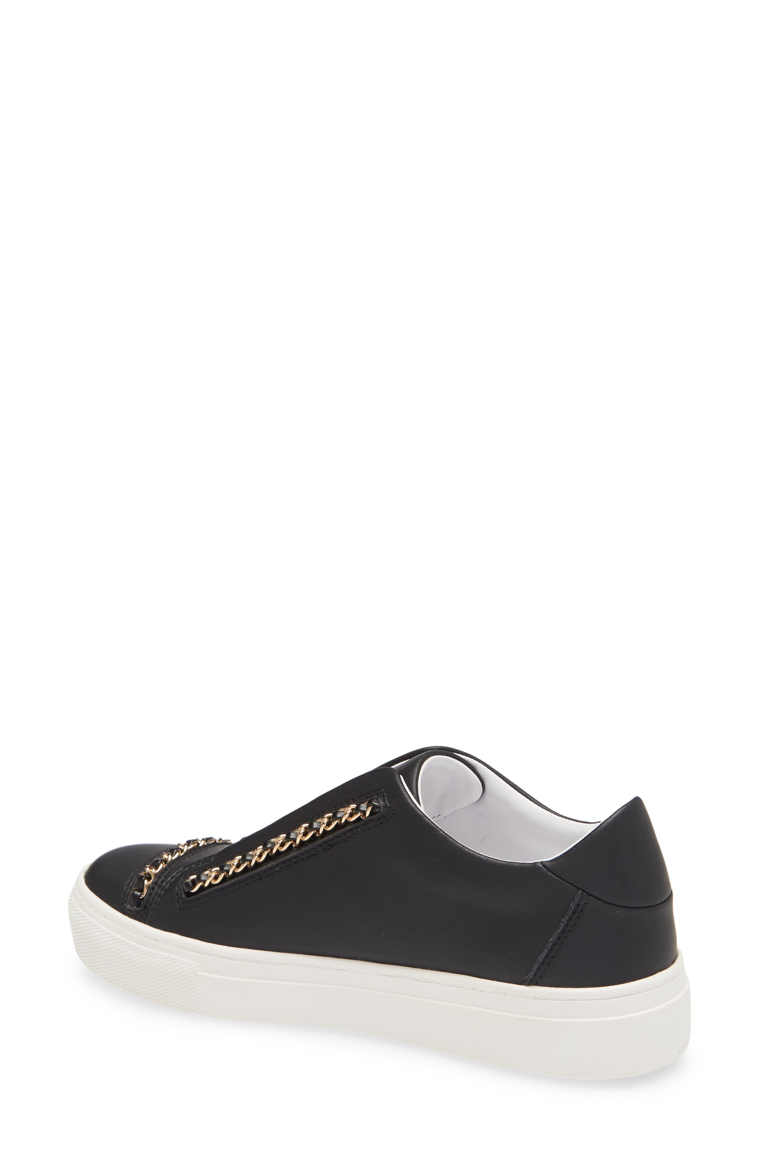 KARL LAGERFELD PARIS Crissie Chain Detail Slip-On Sneaker, Alternate, color, 