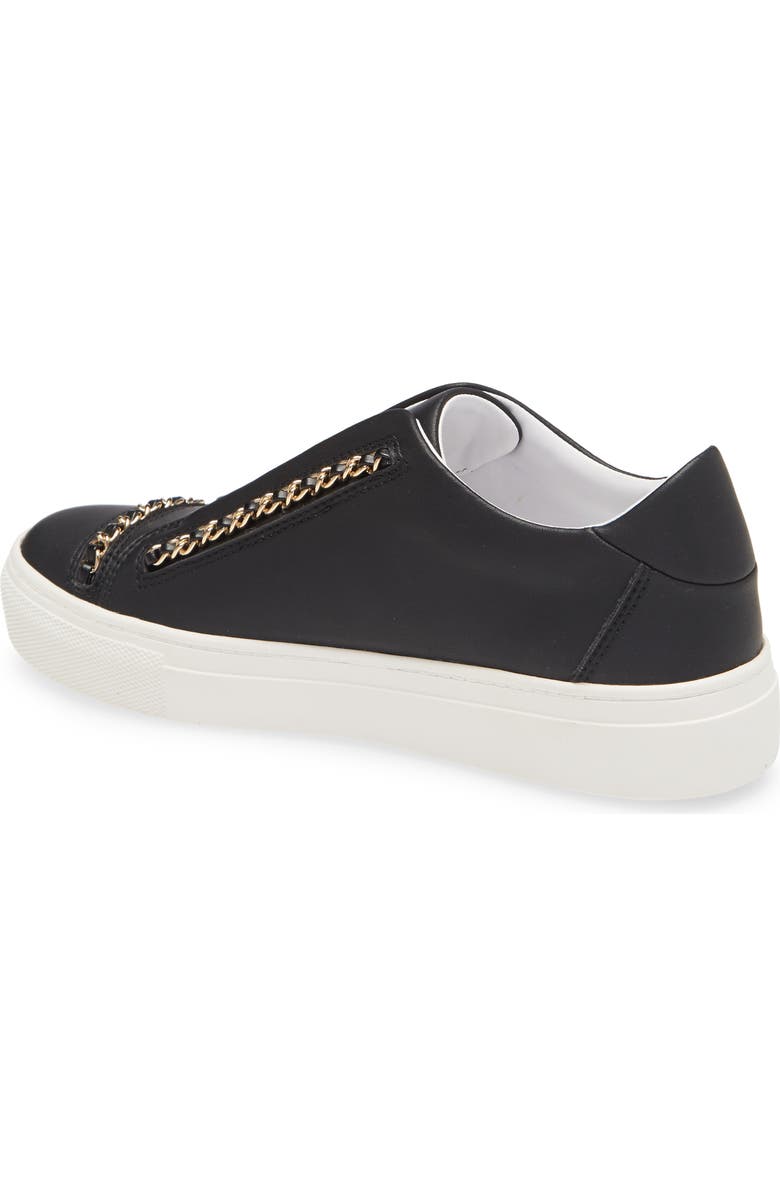 KARL LAGERFELD PARIS Crissie Chain Detail Slip-On Sneaker, Alternate, color,