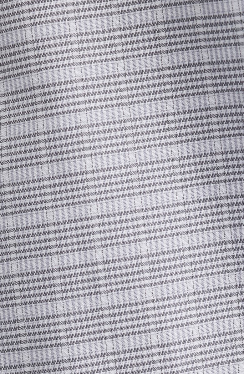 Nordstrom Traditional Fit Fit Plaid Premium Silk Dress Shirt, Alternate, color, Grey Mauro Plaid