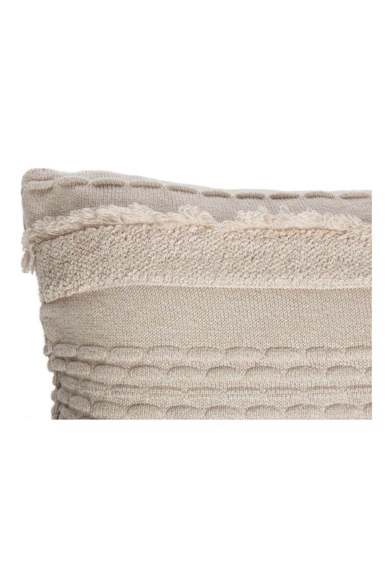Air Dune Knit Accent Pillow, Alternate, color, NATURAL