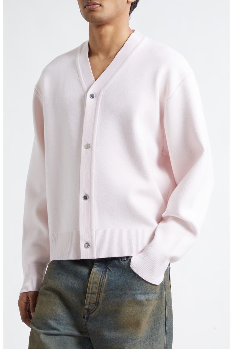 Le Cardigan Doppio Merino Wool Blend Cardigan, Alternate, color, LIGHT PINK