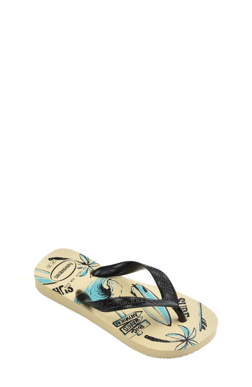 Havaianas Printed Footbed Flip-flops In Buttercream