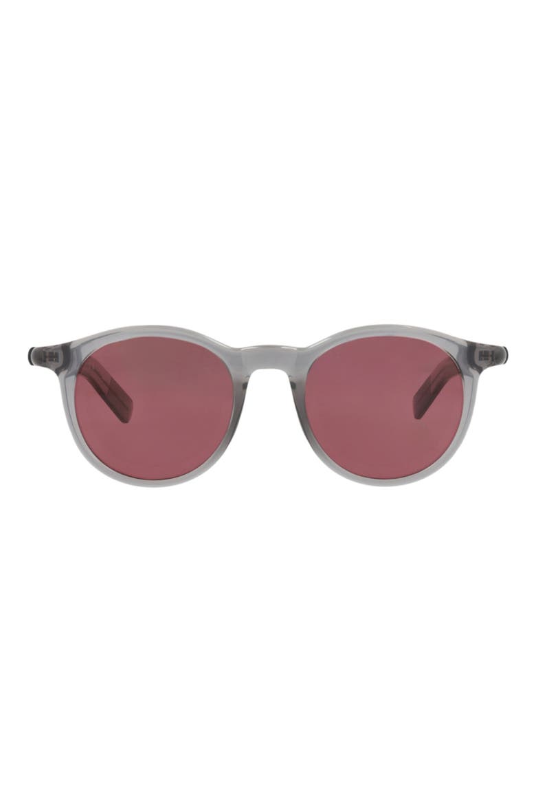 Core Small Round Sunglasses, Main, color, GREY GREY VIOLET