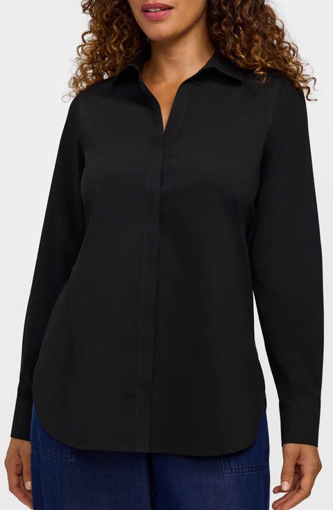 Kylie Non-Iron Cotton Button-Up Shirt