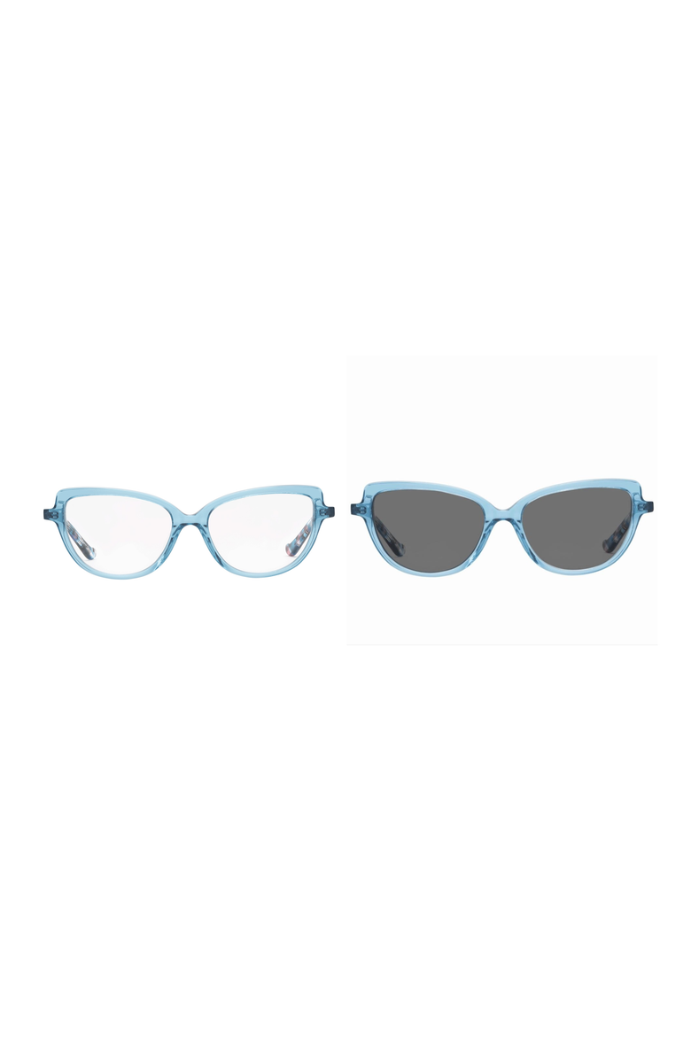 Maria Photochromic Blue Light Reading Glasses, Alternate, color, Blue Crystal