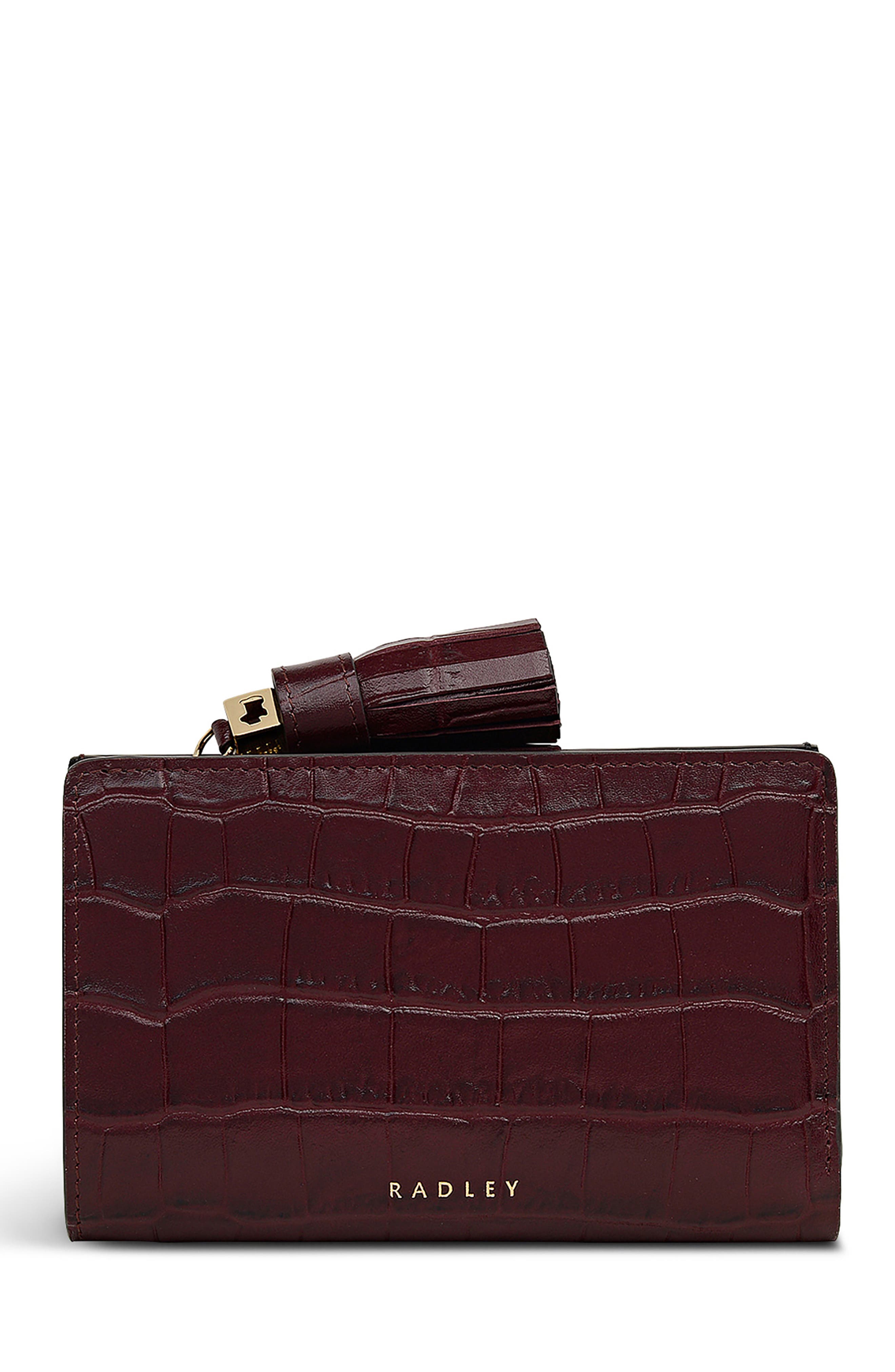 Radley Noble Alley Croc Embossed Leather Wallet