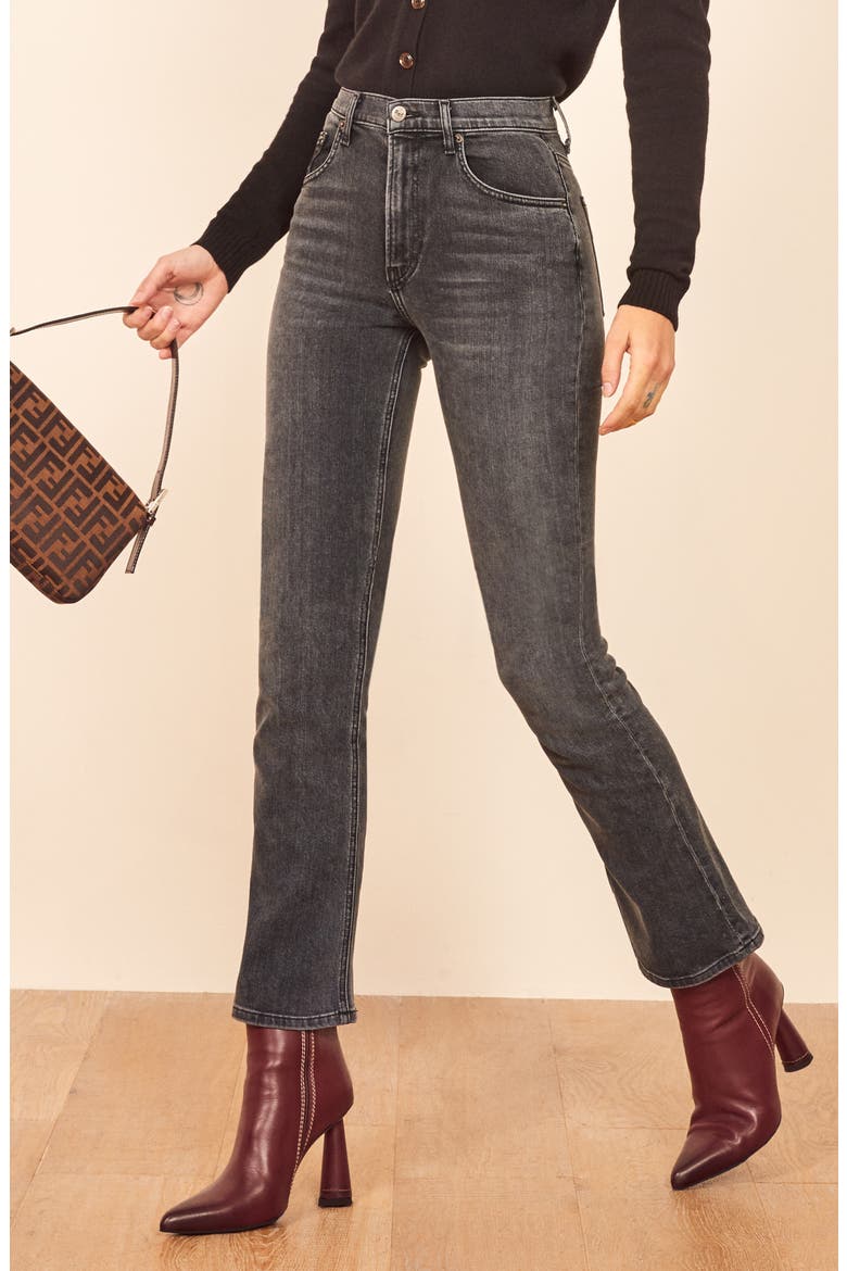Jessie High Waist Crop Bootcut Jeans, Alternate, color, REDONDO