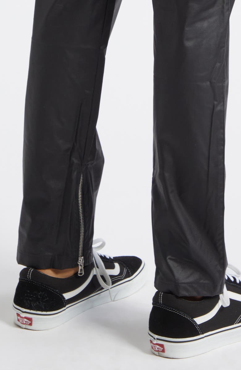 JKEEFER Marginal Moto Stretch Scuba Twill Pants, Alternate, color, Black