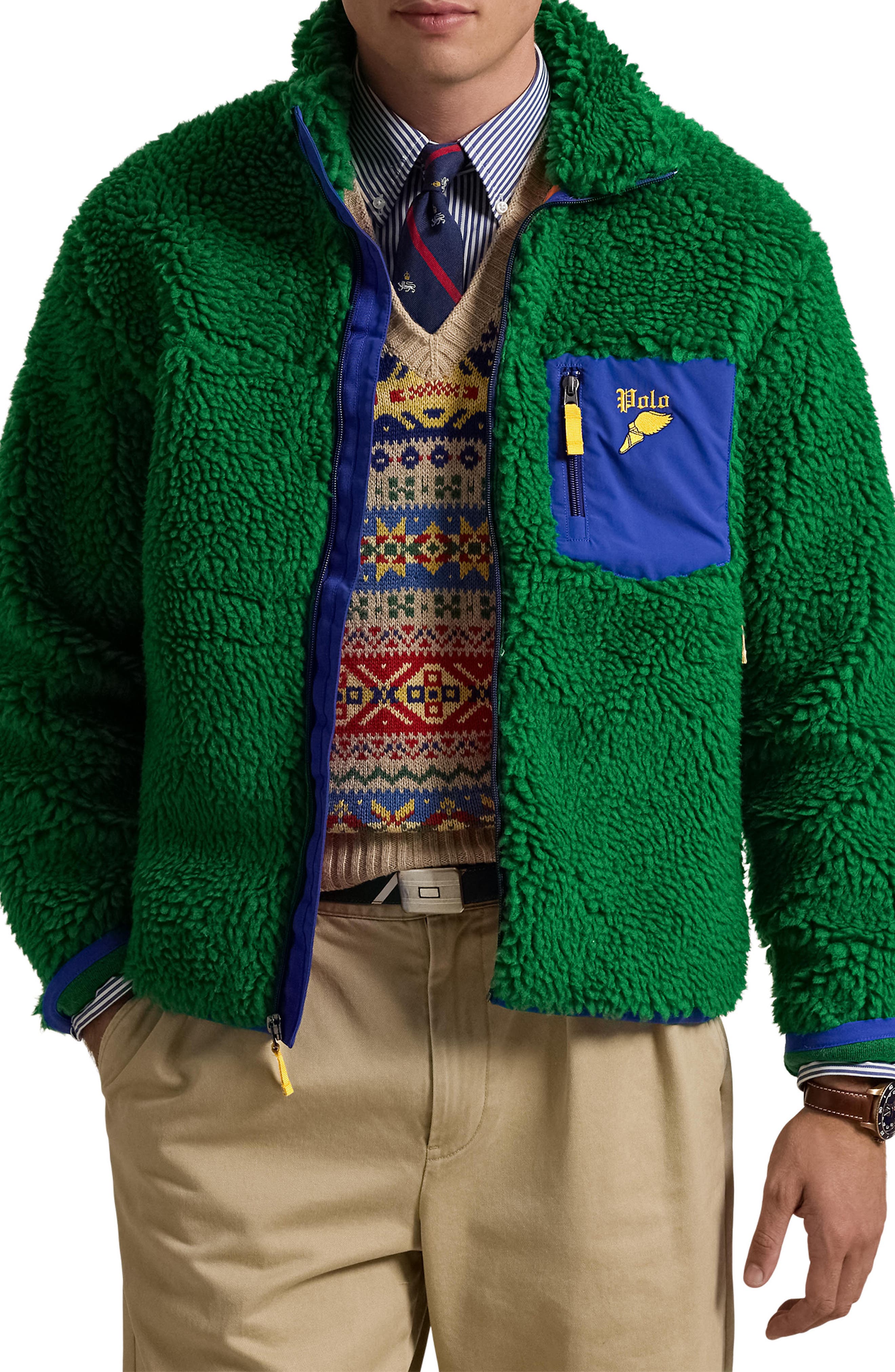 Polo Ralph Lauren Shaggy High Pile Fleece Jacket