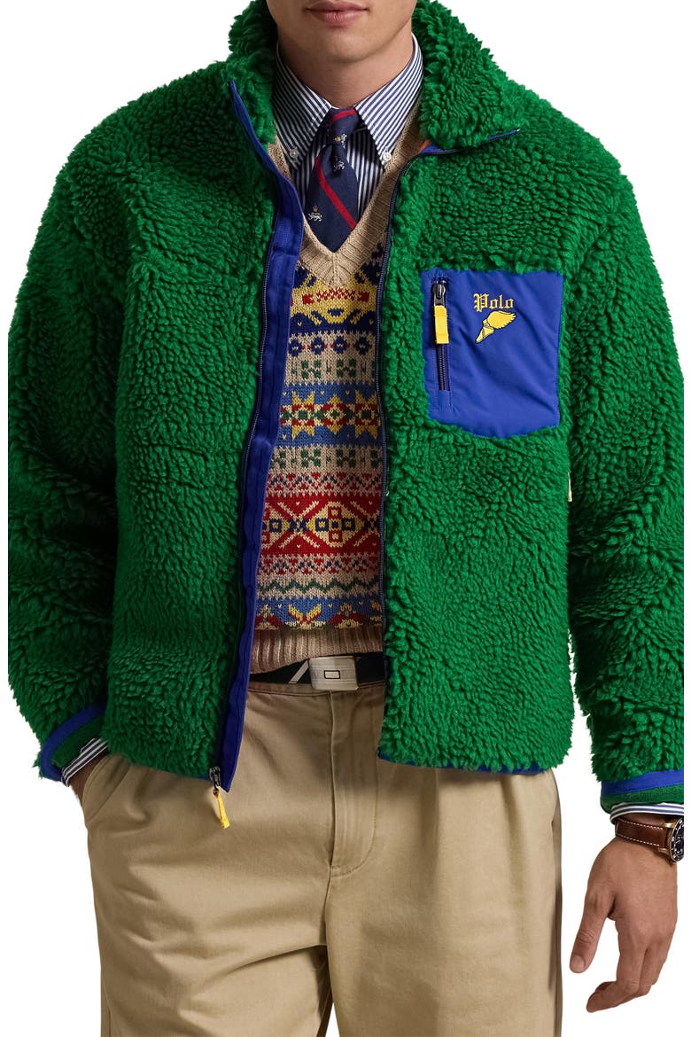 Polo Ralph Lauren Shaggy High Pile Fleece Jacket (Men) | Nordstromrack