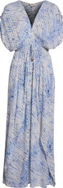 Elan Wrap Maxi Cover-Up Dress