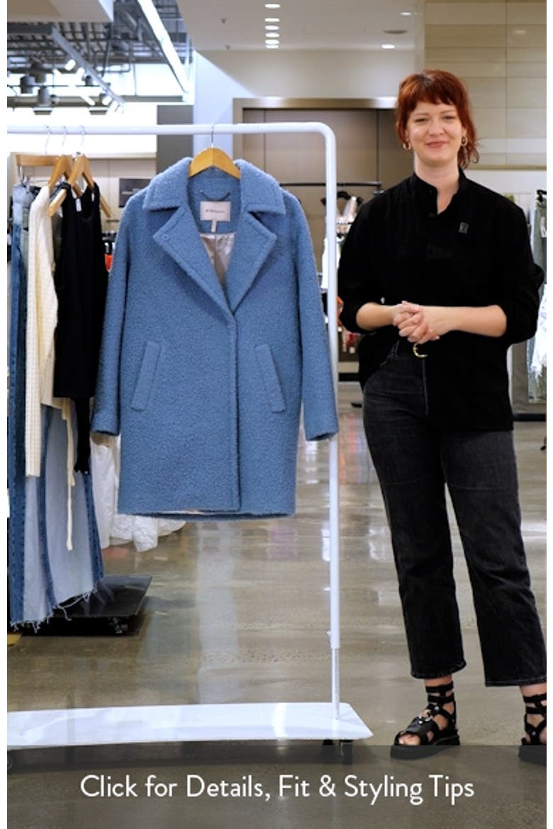 Walker Notch Lapel Longline Bouclé Coat video