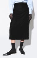 DELUC Mason Velvet Midi Skirt