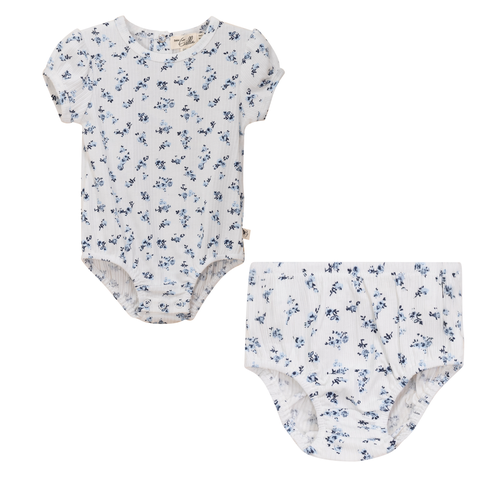 Floral Delight Short Sleeve Top and Bottom Set (Baby)