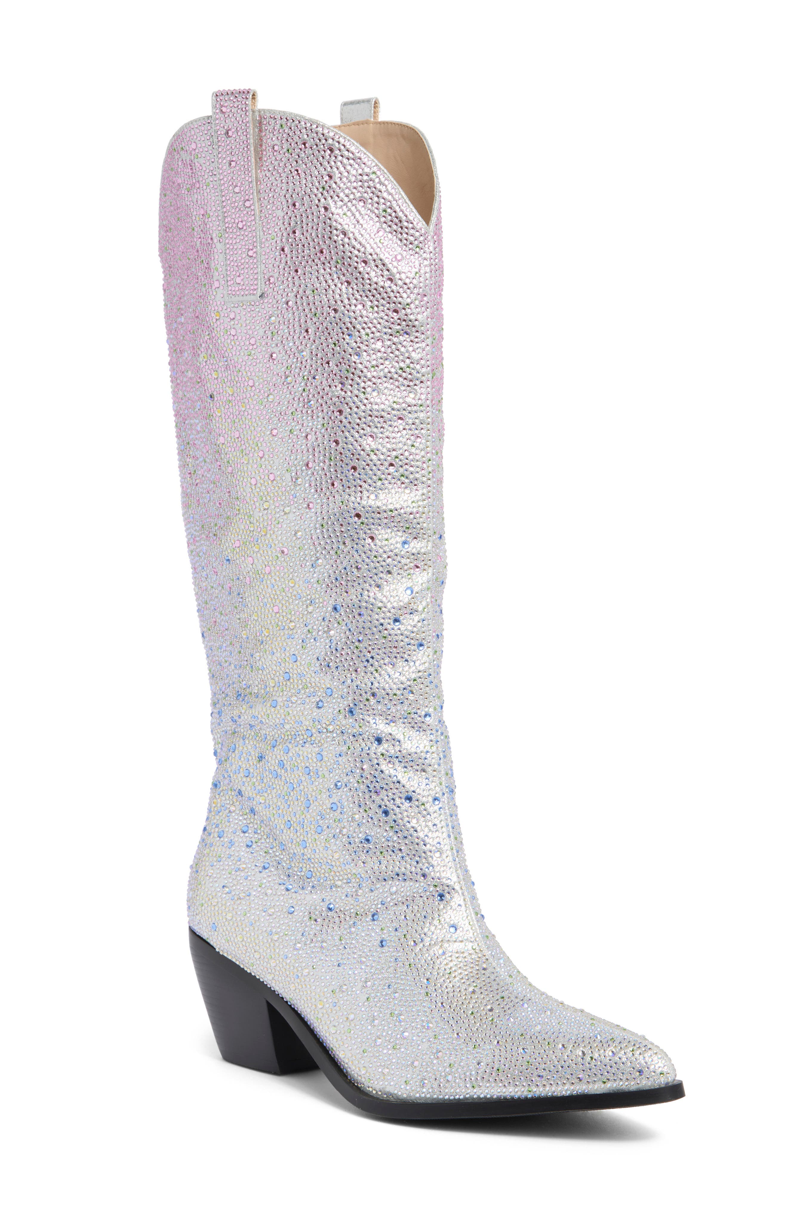 AZALEA WANG Almudena Glitter Western Bootie