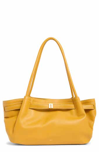 Hana Wide Faux Leather Tote Bag