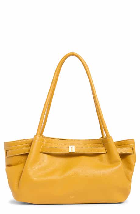Hana Wide Faux Leather Tote Bag