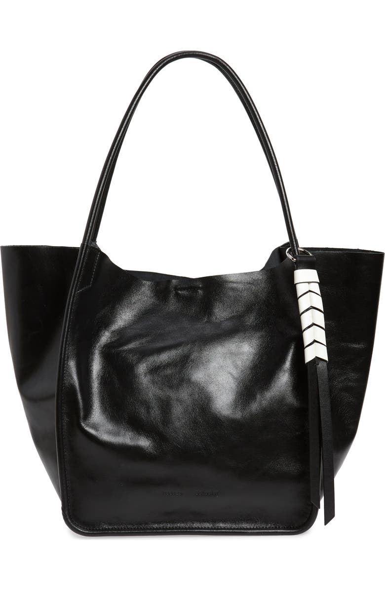 Proenza Schouler Large Calfskin Leather Tote, Main, color,