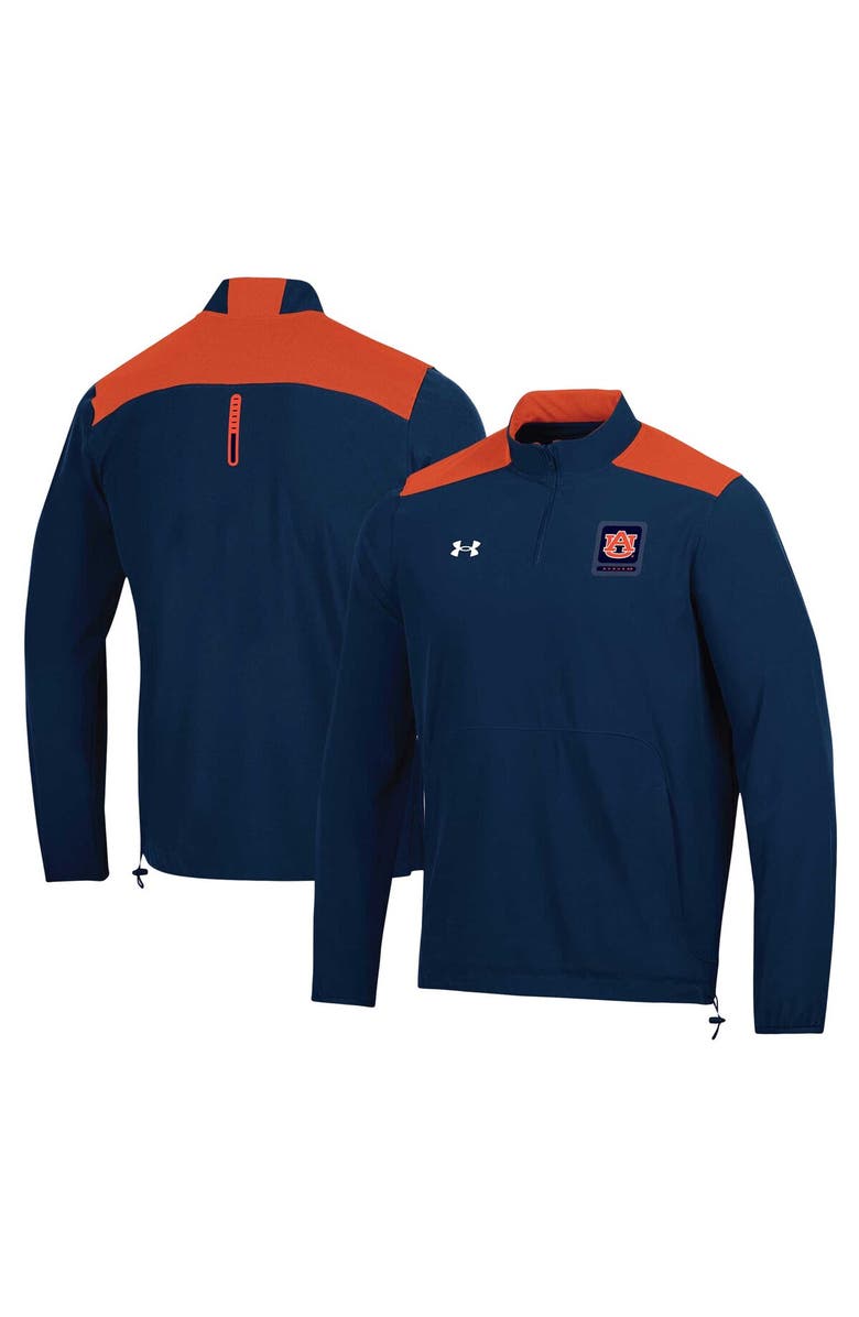 Under Armour Men's Under Armour Navy Auburn Tigers 2023 Motivate Half-Zip Top, Main, color, Navy