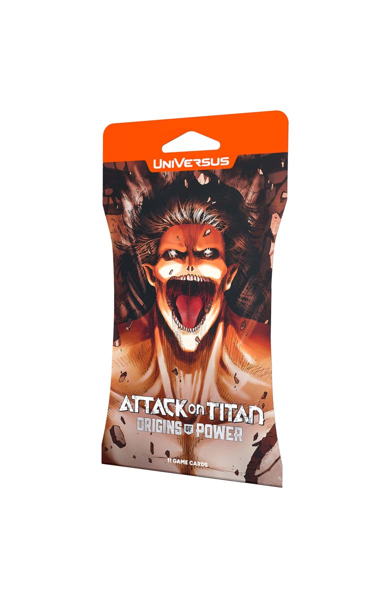 UniVersus Attack On Titan Origins Of Power Booster Pack, Alternate, color, Multicolored