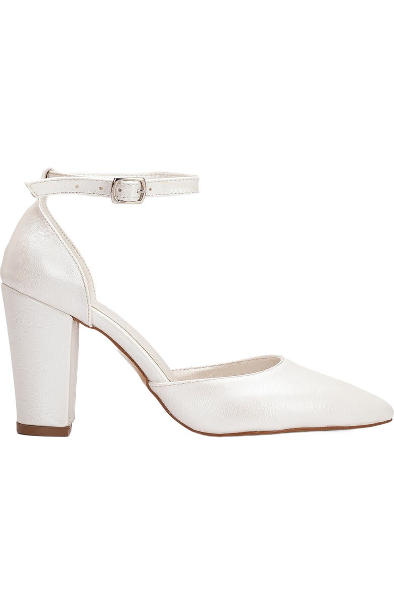 Forever & Always Shoes Agnes Pearl Wedding Heels, Alternate, color, Ivory
